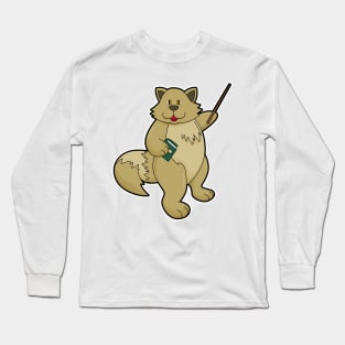 Dog as Teacher with Book & Pointer Long Sleeve T-Shirt